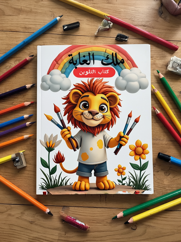 ملك الغابة: كتاب تلوين يجمع بين المتعة والإبداع